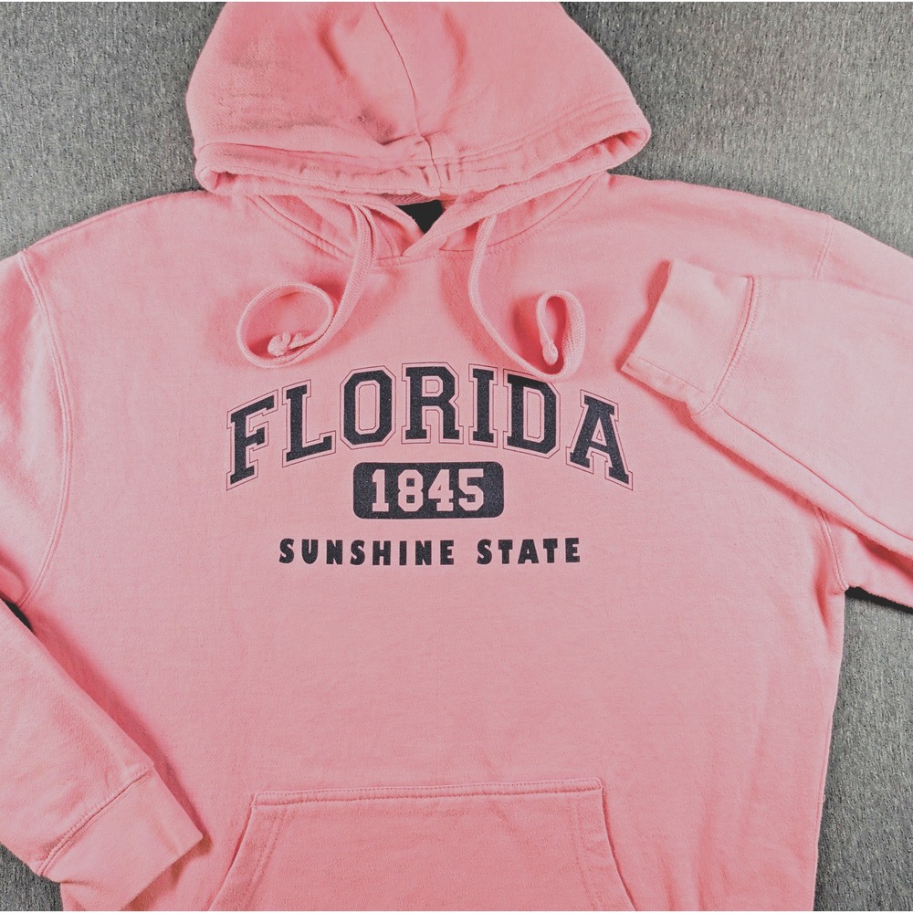 Instyle Hoodie Women XL Pink Excellent Florida Sunshine State Graphic Pullover